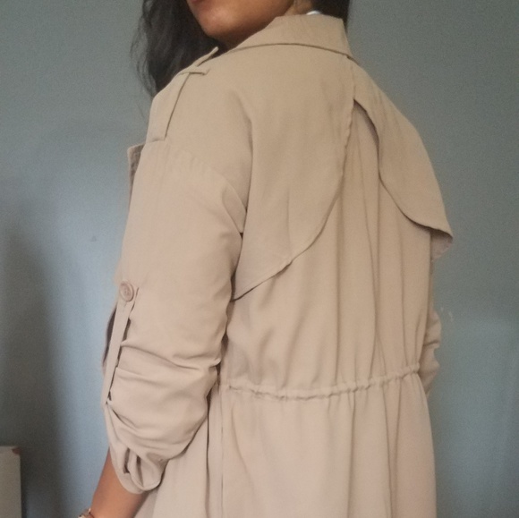 PARDON MY TRENCH JACKET IN TAUPE - Picture 4 of 8